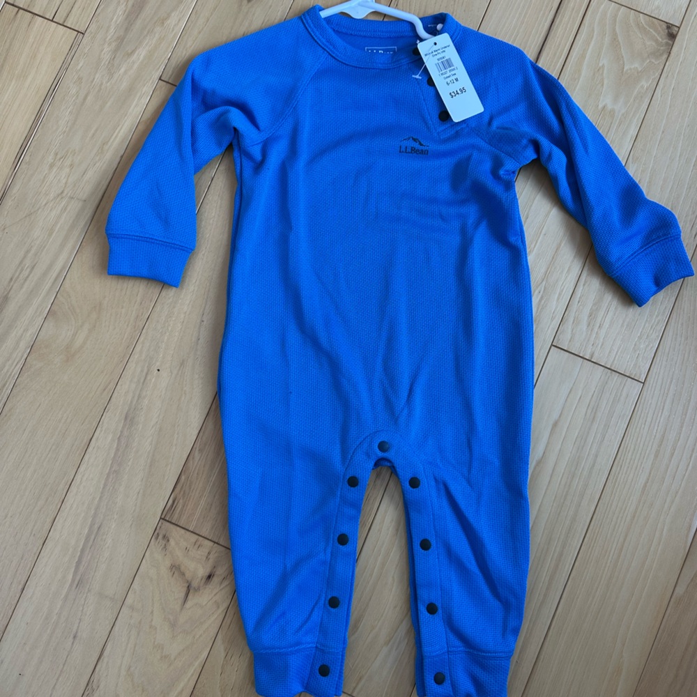 Blue Baby 6-12 Months “Wicked Warm” Onesie with Snap Closures
